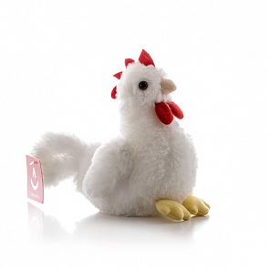 Игрушка мягкая - Петушок белый, 15 см. (Aurora, 10-311)